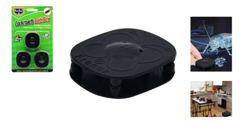 Trampa Para Baratas 3 Dispositivos Cucarachas Carnada