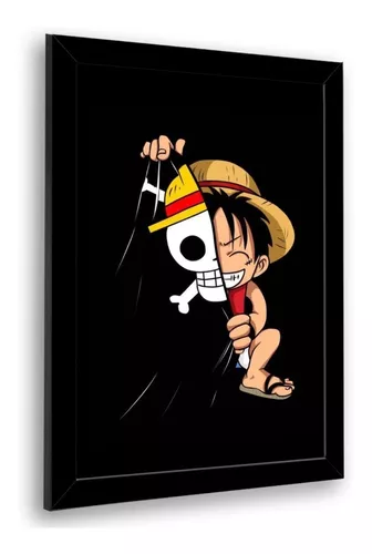 Quadro Decorativo Luffy One Piece 23x33cm