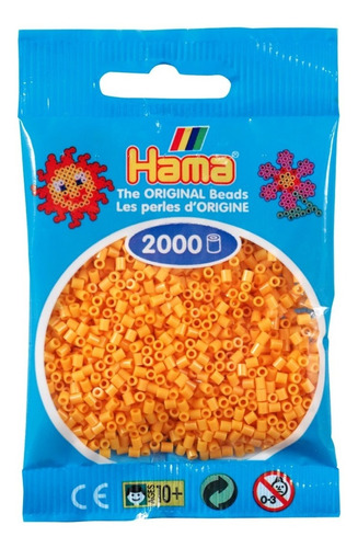 Hama Beads Mini 2.5mm Perler 2000 Unid Color Amarillo Teddy