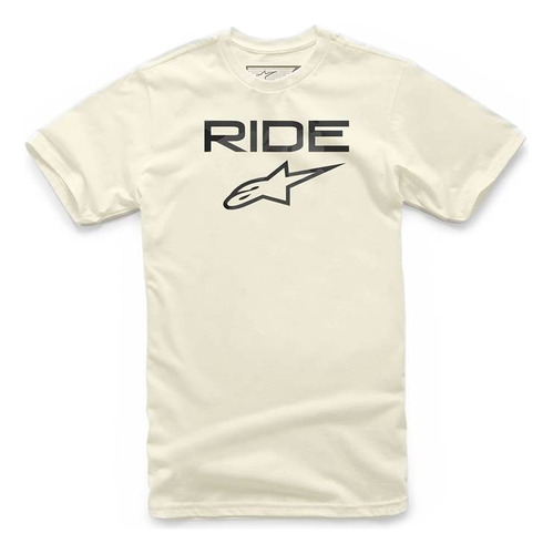 Polera Alpinestars Ride 2.0, Color Crema-verde Militar