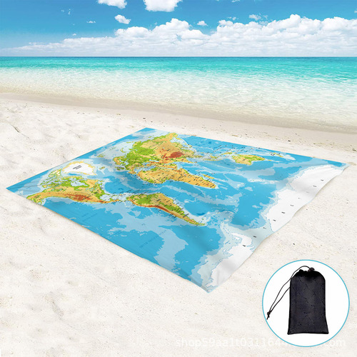 Alfombra De Playa Extragrande Y Beach Blanket, Resistente A