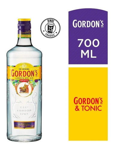 Gin Gordon 's London Dry Ginebra 700ml.-