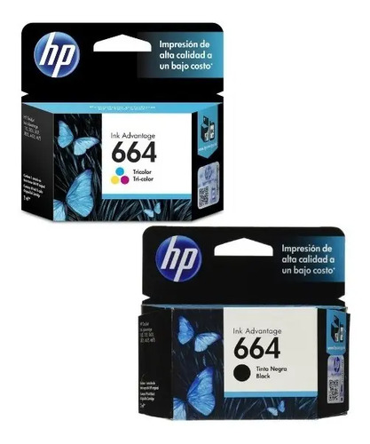 Combo Cartuchos De Tinta Original Hp 664 Color Y Negro | Envío gratis
