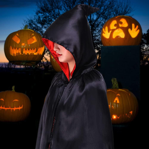 Capa De Disfraz Vampiro Halloween Para Hombre Mujer,
