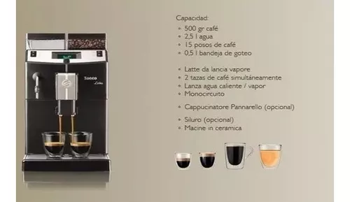 Cafetera Express Automatica Saeco Lirika Black Con Molinillo