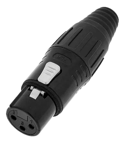 Ficha Canon Xlr Hembra Conector 3 Pines Cable Microfono Cuo