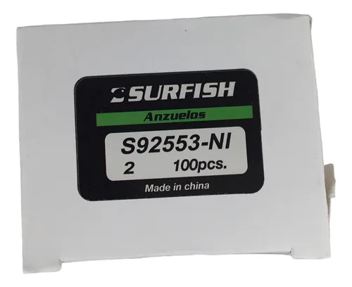 Anzuelos Surfish 92553 #2 X 100 Unidades Ideal Para Bogas