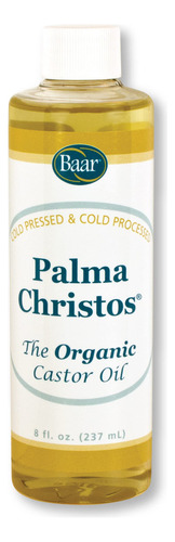 Baar Palma Christos, Aceite De Ricino Organico, 8 Oz