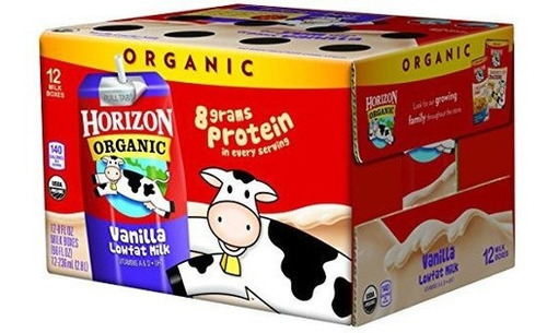 Caja De Leche Orgánica Orgánica Baja En Grasa De Horizon,