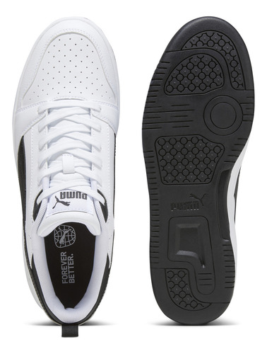 Tenis Rebound V6 Puma Unisex Blanco Y Negro