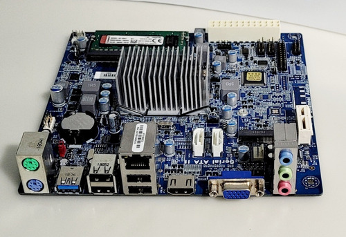 Imagem 6 de 8 de Placa Mãe Pcware Ipx1800e2 + 2gb Ddr3 - Usb 3.0 - Mini Pciex