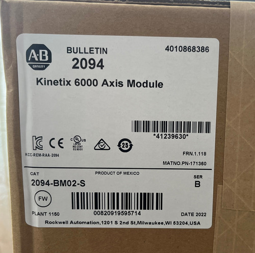 Servodrive 2094-bm02-s Allen Bradley Kinetix 6000 15a