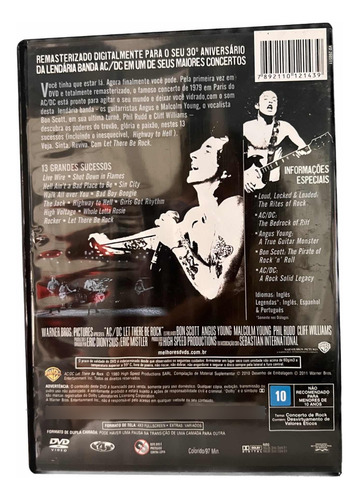 Dvd: Acdc Let There Be Rock - Original Raro