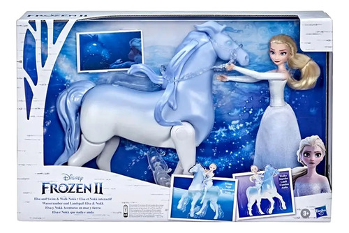 Muñeca Elsa Y Caballo Nokk Frozen Ii E6716