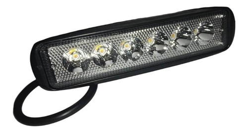 Mini Barra Led 6,5  6w 10-30v 6led Blanco/ambar C/flash