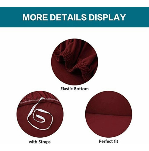 Funda For Sofá De 3 Plazas Con Elástico Con Brazo, 1 Pieza