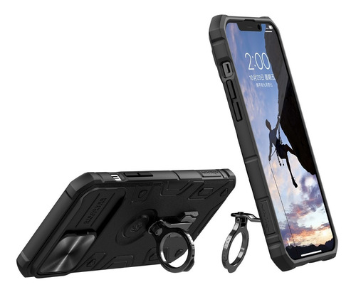 Imagen 4 de 9 de Carcasa Nillkin Cam Armor Magsafe Para iPhone 13 Pro Max