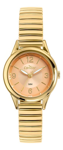 Relógio Condor Feminino Mola Dourado 27mm