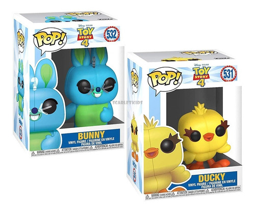 Funko Pop Toy Story 4 Bunny + Duck Combo Orig Scarletkids