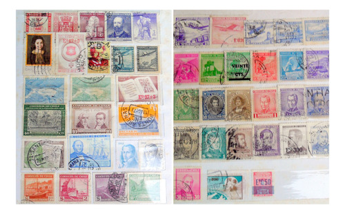 Chile : 50 Antiguas Estampillas Ex ( Colección Personal )