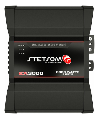 Amplificador Stetsom Ex3000 2 Ohms 3000w Rms Black