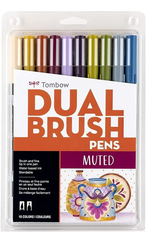 Tombow Marcadores Para Lettering De Lujo Paquete X 10 Pastel