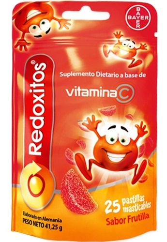 Redoxitos Vitamina C X25 Gomitas Frutilla Farmaservis