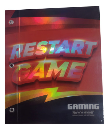 Carpeta 2 Tapas N°3 Escolar Gaming Zone Gamer Rexon