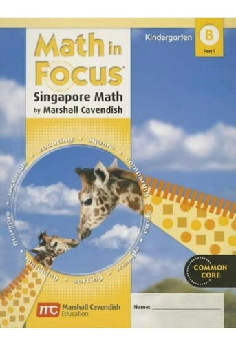 Set Math In Focus Singapore Math B Part 1 + B Part 2 Kinder