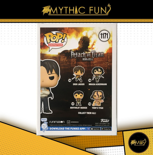 Funko Pop Attack On Titan - Formal Levi 1171 Special Edition (Usado)