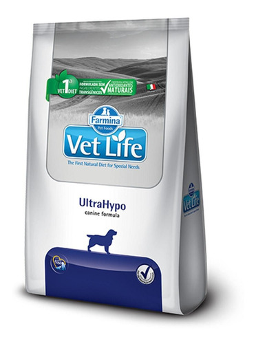 Ração Vet Life Natural Ultrahypo Para Cães Adultos 2kg
