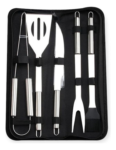 Cuchillo Y Utensilios 5 Set Para Carne Acero Inoxidable