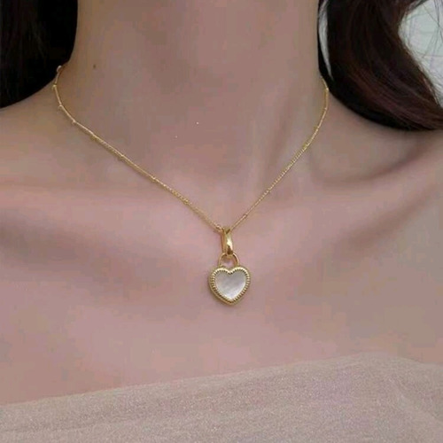 Collar Cadena Delicada Reversible De Moda Baño De Oro 18k