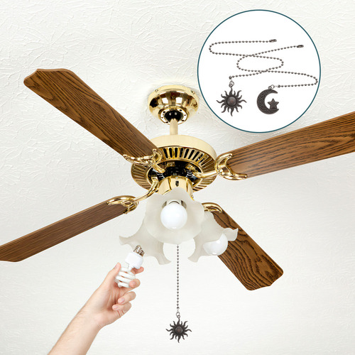 Light Pulling Chain, Ventilador De Teto, Candeeiro De Mesa,