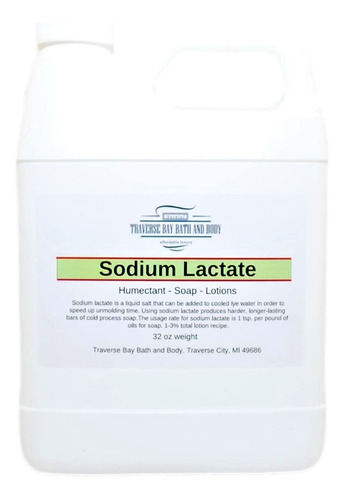 Lactato De Sodio, 32 Oz, Contenedor Sellado De Seguridad. 60