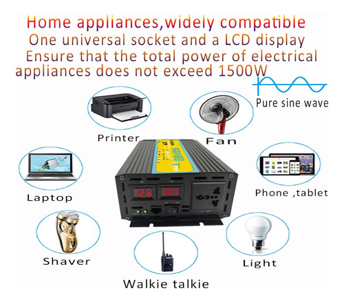 Inversor Solar Onda Sinusoidal 10000w 12/24/48/60v 220v/110v