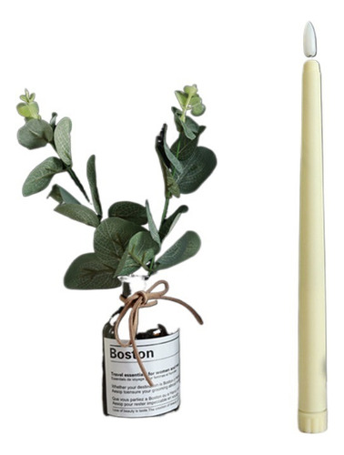 Luz De Velas Cónicas Sin Llama Led, Candelabro Led Con Pilas