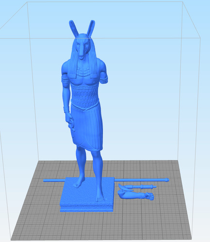 3dbauerstudio Dios Seth Egipcio Archivo Stl Imp 3d Estatua