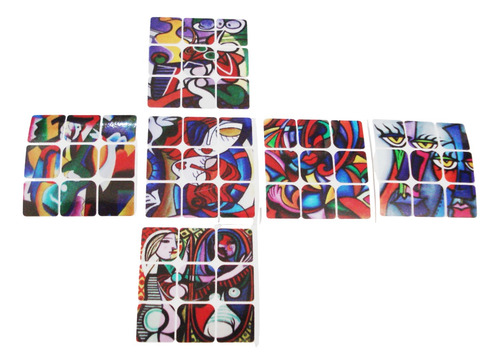 Cubo Rubik Stickers Art Para Cubo 3x3