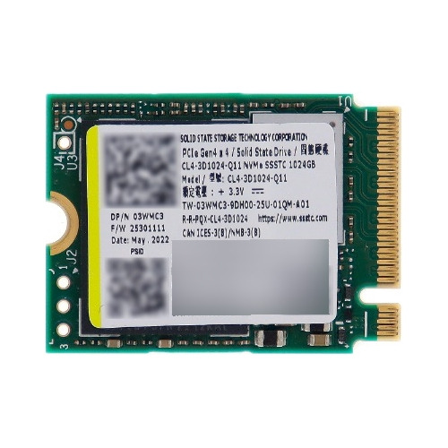 Ssd Ssstc Cl4 1tb M.2 2230 Nvme Pcie 4.0 - 3,500 Mb/s