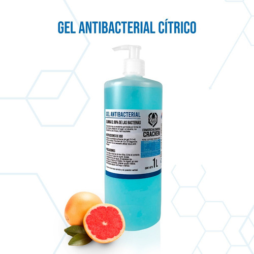 Gel Antibacterial Para Manos Desinfectante 1 Litro