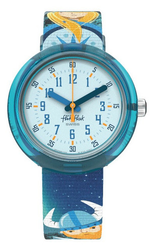 Reloj Flik Flak Vikings Fpnp122 Color de la correa Azul Color del bisel Azul Color del fondo Azul