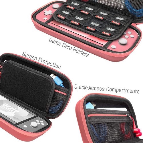 Funda De Transporte Orzly Para Nintendo Switch Lite Con Alma
