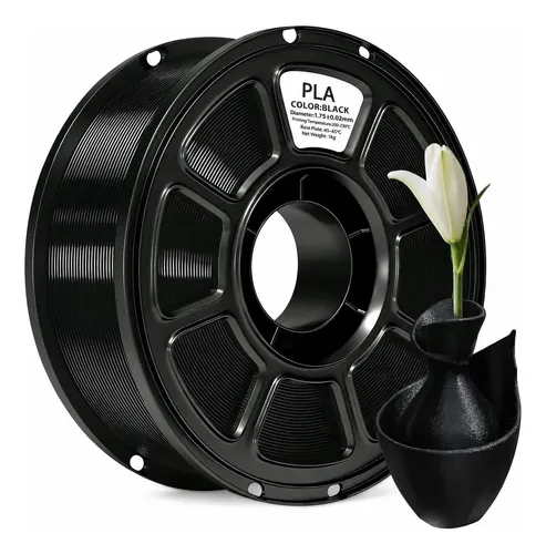 Filamento Pla 1,75mm 1kg Para Impressora 3d Branco Ou Preto