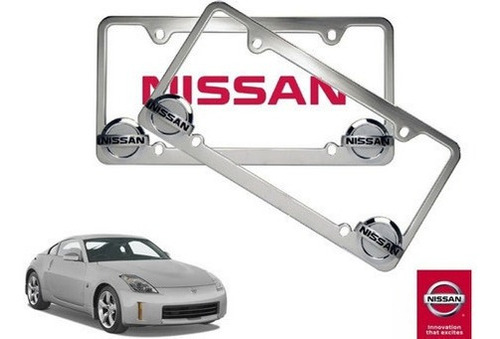 Par Porta Placas Nissan 350z 3.5 2005 Original