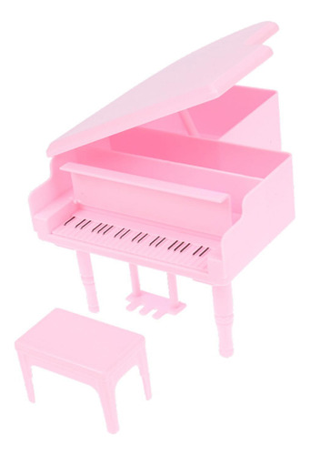 1/12 Casa De Muñecas Mini Piano De Cola Instrumento Musical