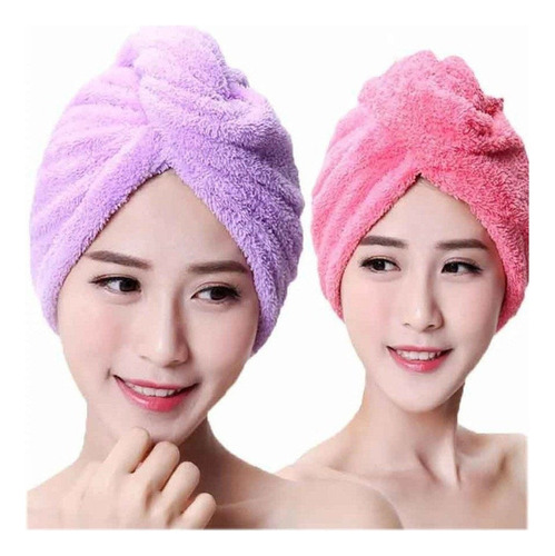 Wuchuang Gorro De Pelo Seco Absorbente Wrap Toalla Gorro De