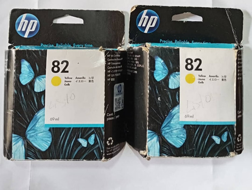 Cartucho De Tinta Original Hp 82 Yellow 69ml