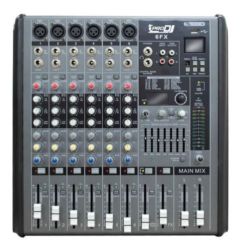 Interface Usb 6fx Pro Dj 6 Fx Ecualizador Interfaz 