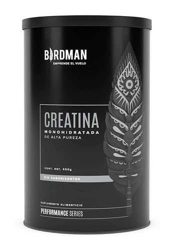 Imagen 1 de 3 de Suplemento en polvo Birdman Performance Creatina Monohidratada en lata de 450g